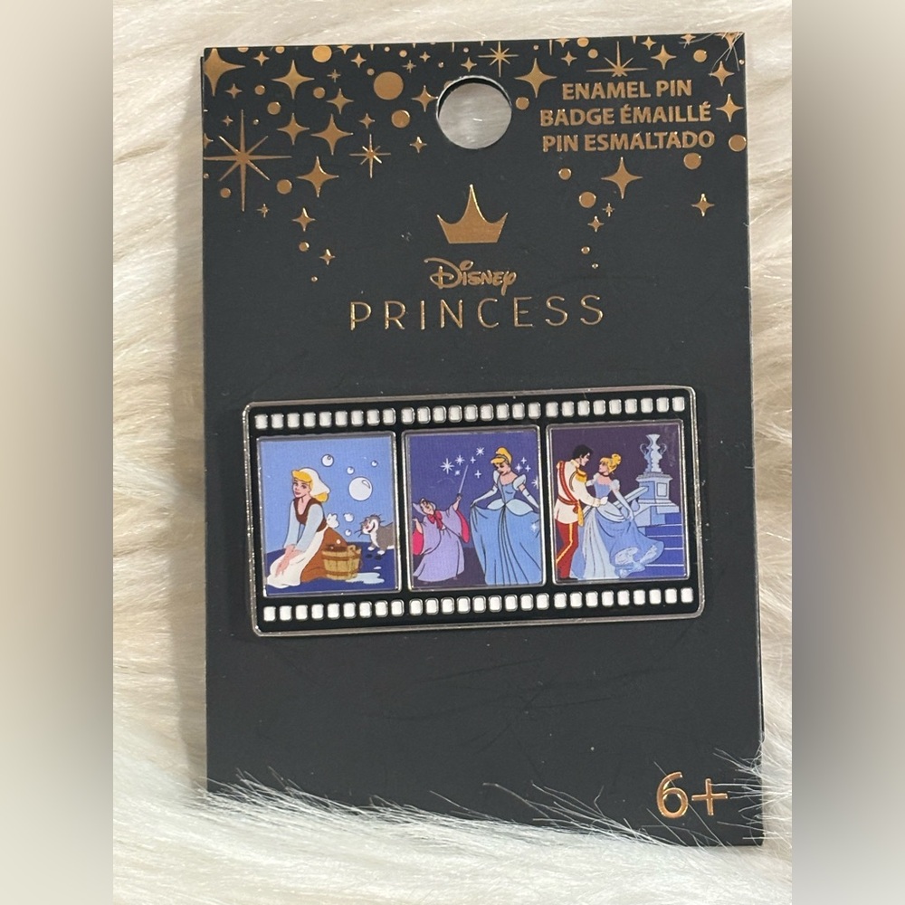 Loungefly Disney Cinderella Film Strip Scenes Enamel Trading Pin NEW